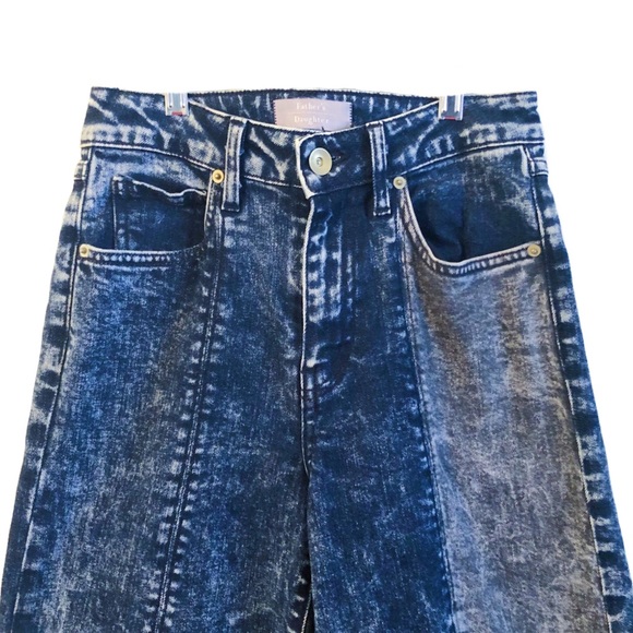 Father’s Daughter Cropped Patchwork Wide Leg Jeans - Picture 2 of 7